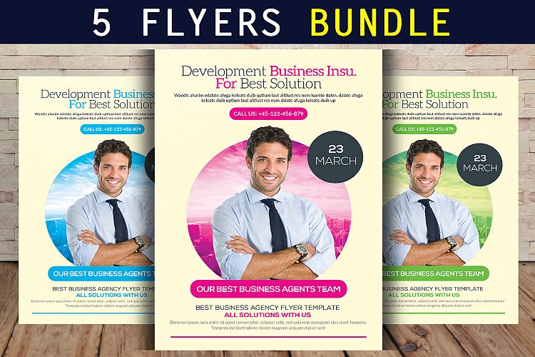 5 Business Flyer Bundle