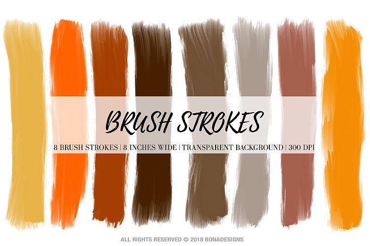 Halloween Brush Strokes, Autumn Brush Strokes