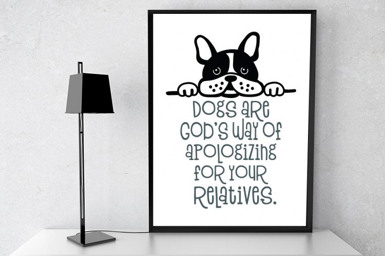 Dogs Apology for Relatives SVG Cut File