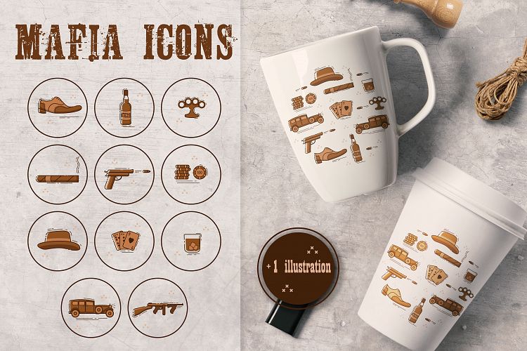 Mafia icons.