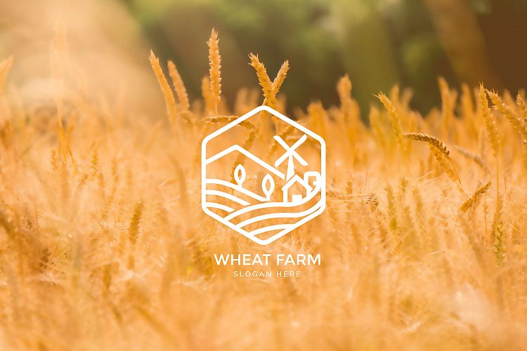Agriculture - Wheat Farm Logo