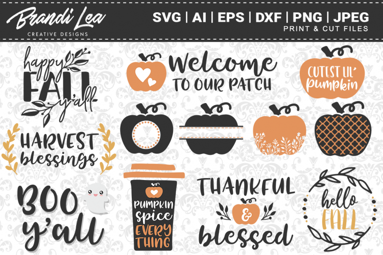 12-in-1 Fall SVG Bundle 