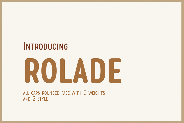 Rolade Typeface