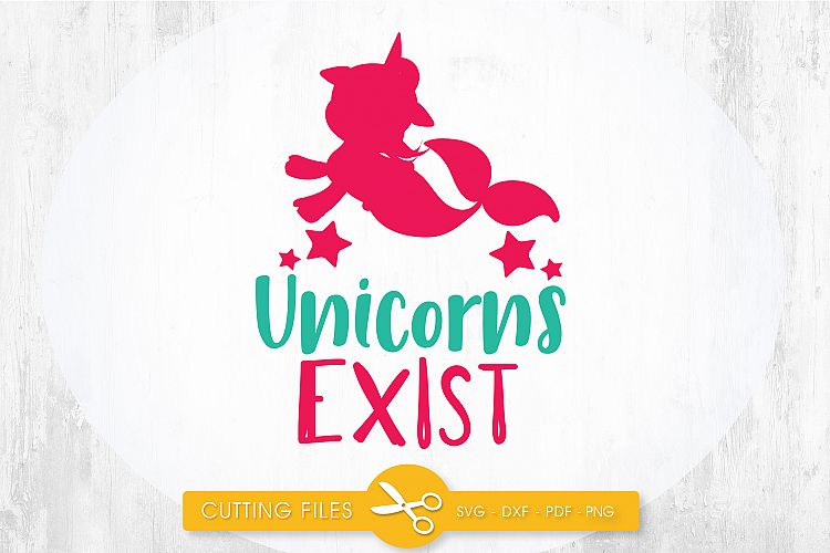 unicorn-mermaid cutting files svg, dxf, pdf, eps included - cut files for cricut and silhouette - Cutting Files SG