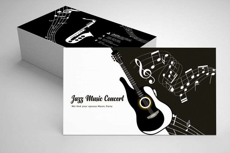Music Band Business Card Template