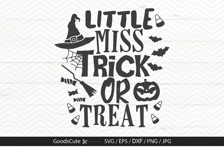 Little Miss Trick or Treat - SVG DXF JPG PNG EPS