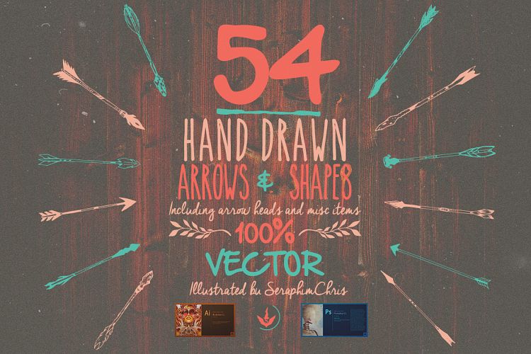 Hand Drawn Vector Arrows & Elements