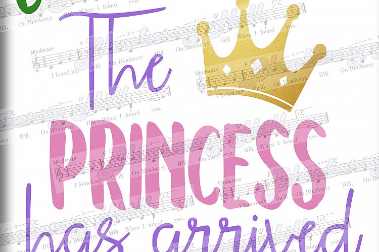 The Princess Has Arrived SVG - Princess Crown SVG file