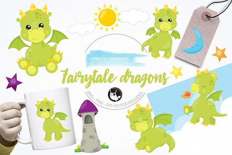 Dragon graphics and illustrations