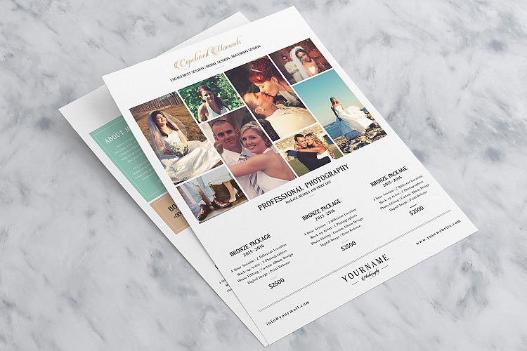 Minimal Photography Price List Marketing Flyer 