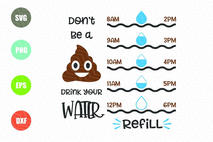 Water Tracker SVG File