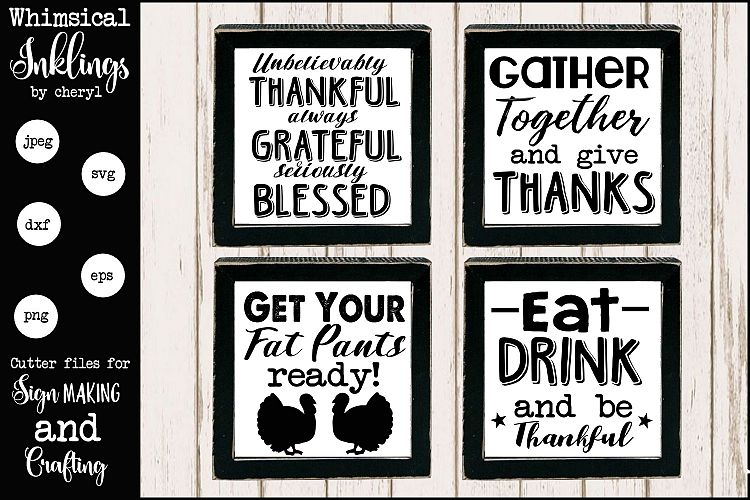 All About Thanksgiving SVG Set