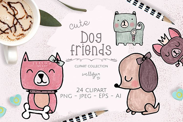 Dog clipart collection