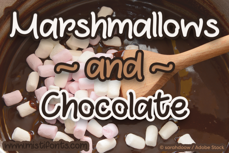 Marshmallows and Chocolate (15022) Script Font Bundles