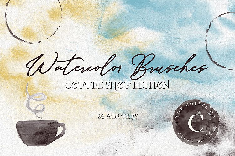 Watercolor Brushes, Photoshop Brushes