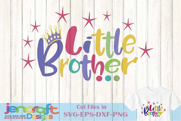 Little Brother New Sibling Announcement SVG