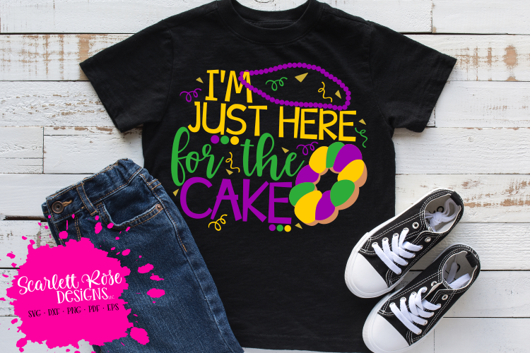Im Just Here for the Cake SVG