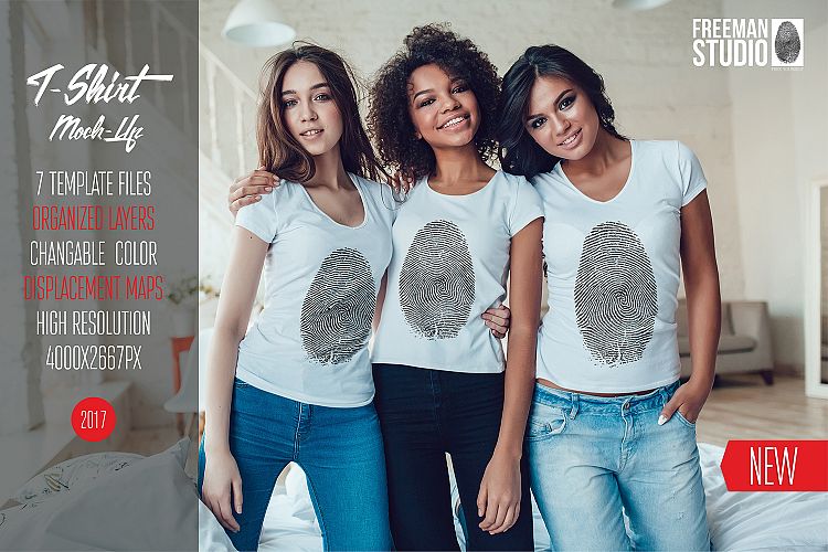 Womens T-Shirts Mock-Up Vol.1 2017