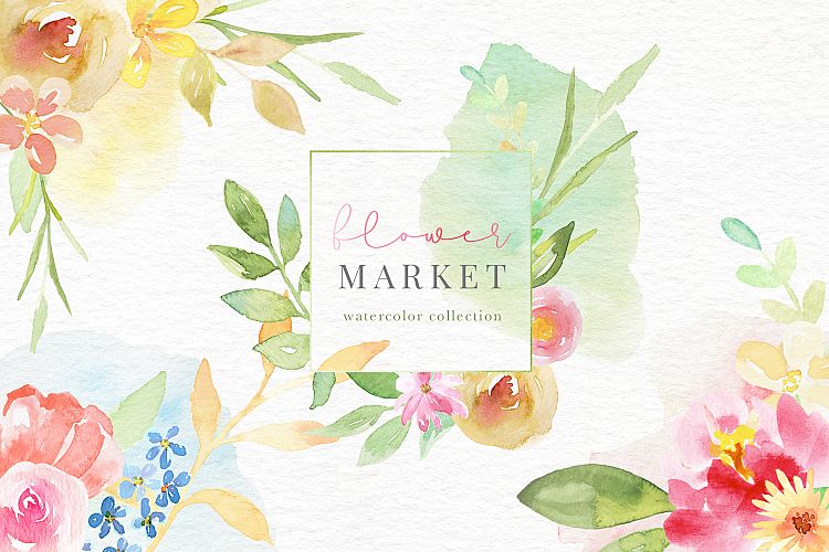 Flower Market Watercolor Collection