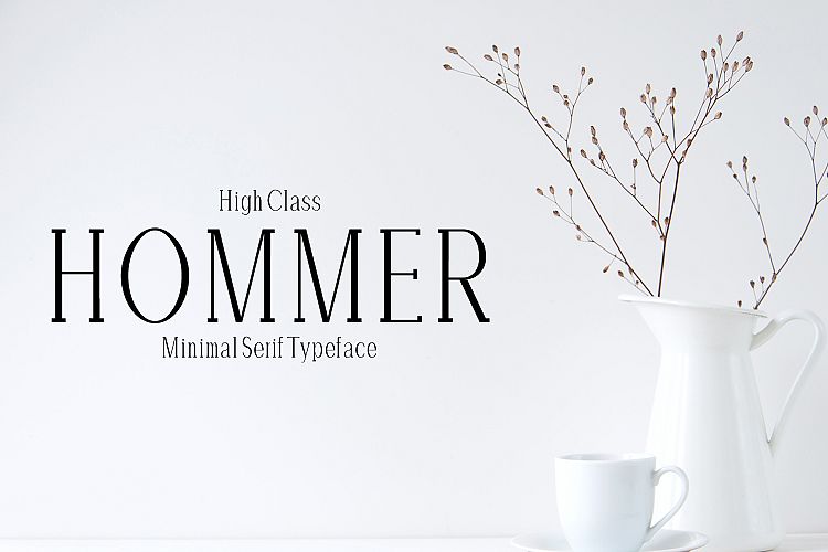 Hommer Minimal Serif Typeface