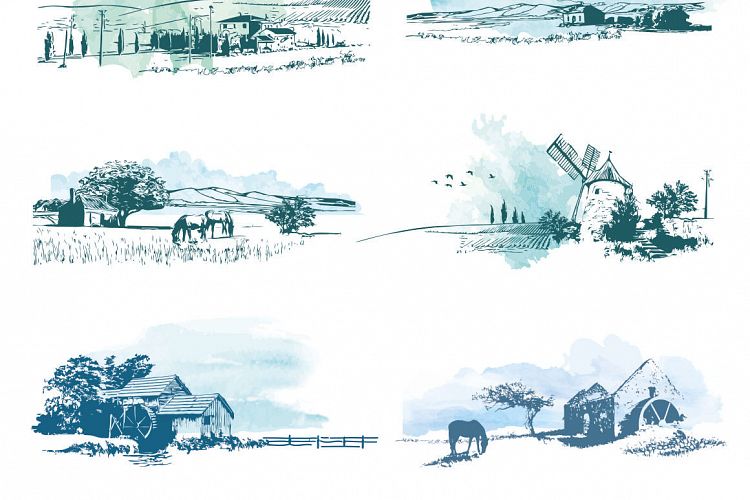 Vector Rural Landscapes