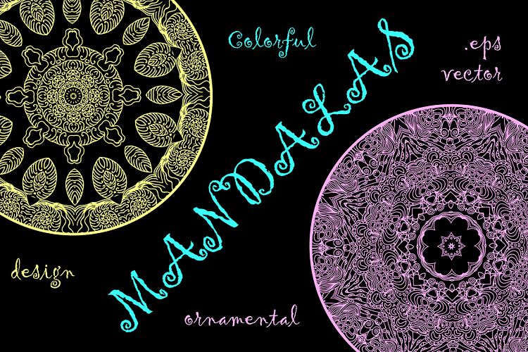 56 Colorful Mandalas Desing