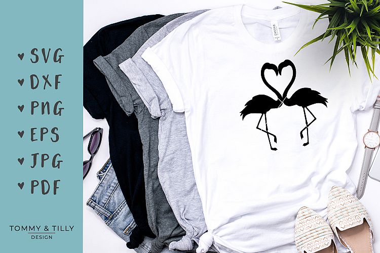 Love Flamingos - SVG EPS DXF PNG PDF JPG Cutting File