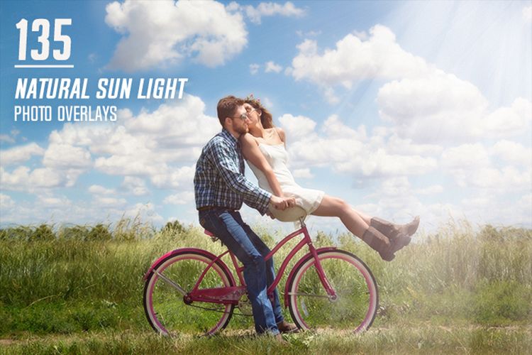 135 Natural Sun Light Photo Overlays