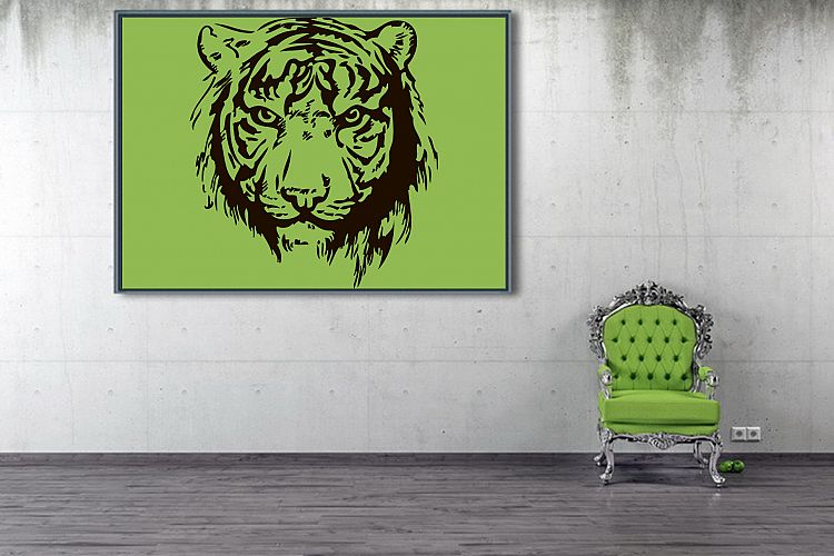 Tiger head | hand drawn | vector