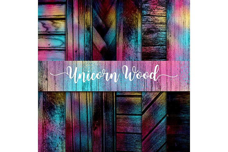 Unicorn Wood Texture Digital Paper