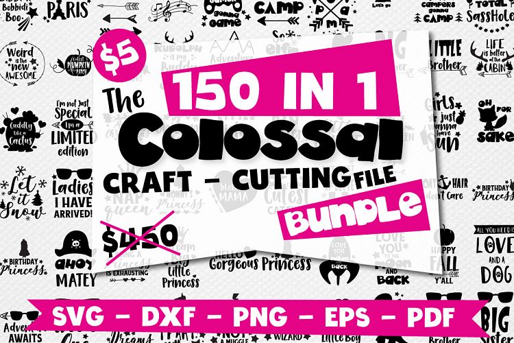 Craft MEGA BUNDLE, 150 in 1, cutting file svg, dxf, png, eps