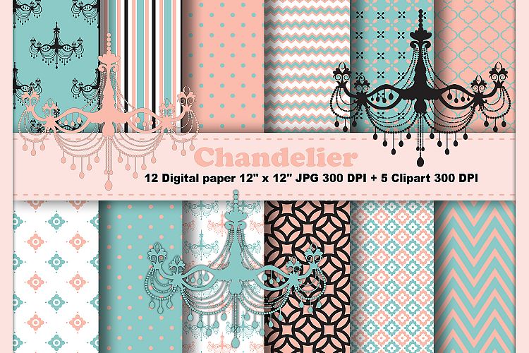  Vintage Digital Paper, Elegant Digital Paper, victorian digital paper, digital scapbooking, scrapbooking paper, chandelier digital paper.