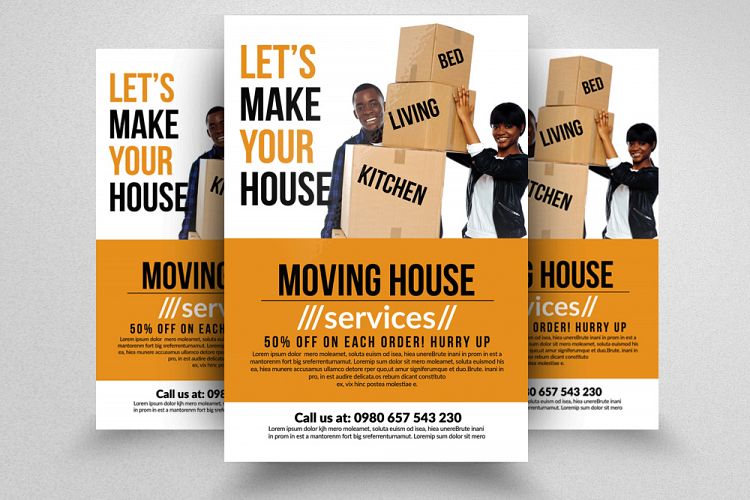 Moving House Service Flyer