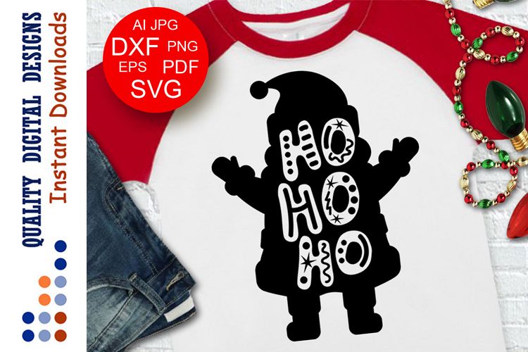 Santas svg Hohoho svg Christmas SVG Xmas decor svg