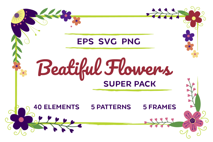 Beautiful Flowers Super Pack