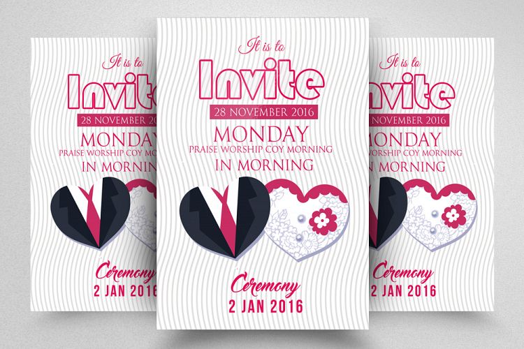 Wedding Invitation Flyer