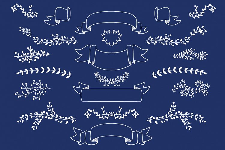 wedding decorations elements vector