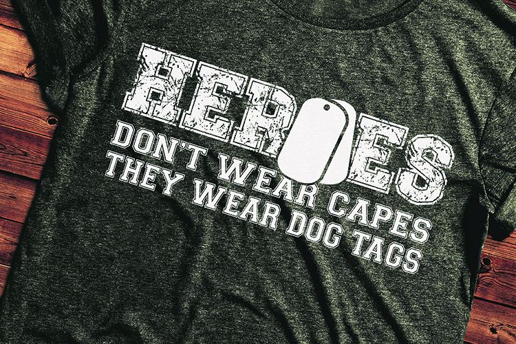 HERO - Support our troops - Military - American SVG Cut Files - Vinyl Cutters, Screen Printing, Silhouette, Die Cut Machines, & More