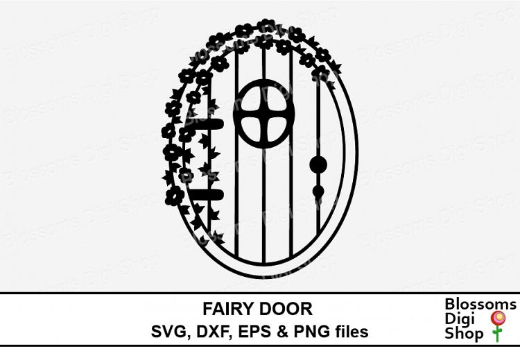 Fairy Door cut files, SVG, DXF, EPS & PNG files