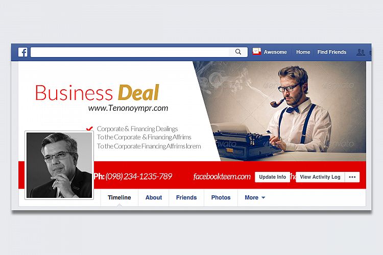 Business Facebook Timeline cover