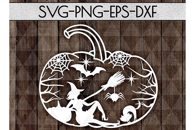 Resting Witch SVG Cutting File, Trick Or Treat DXF, EPS, PNG