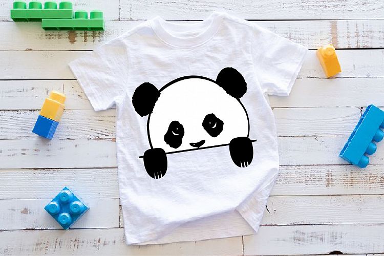 Panda Peeking SVG Cute Panda Peek A Boo Cartoon Panda 958s