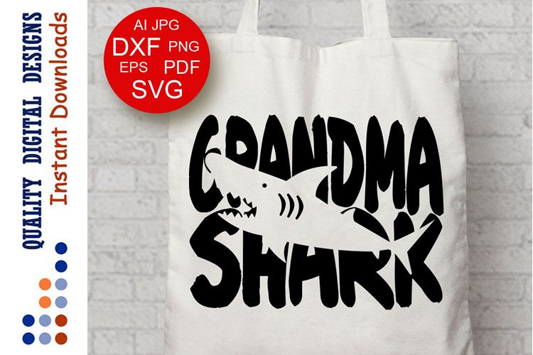 Grandma shark Svg files Family shirt svg Grandma shirt svg