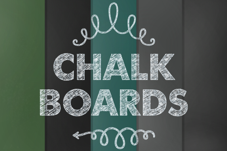 Chalkboard Digital Paper Set