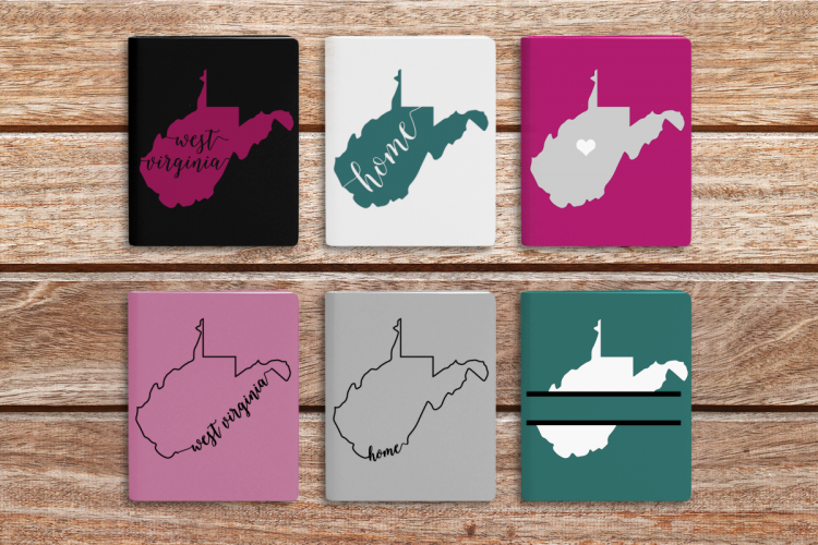 State of West Virginia SVG File Cutting Template