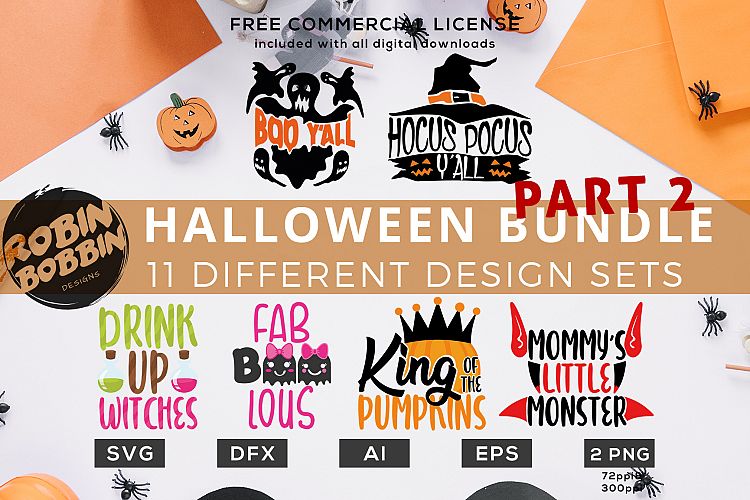 Big Halloween Bundle Part 2 Design SVG DXF EPS AI PNG