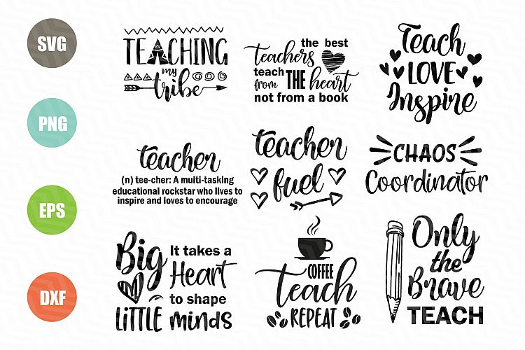 Teacher SVG Bundle (259609) | SVGs | Design Bundles