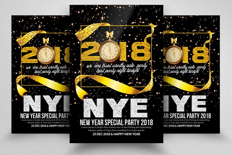 Happy New Year Party Flyer