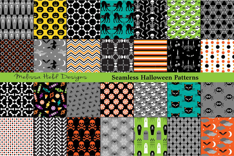 Seamless Halloween Patterns