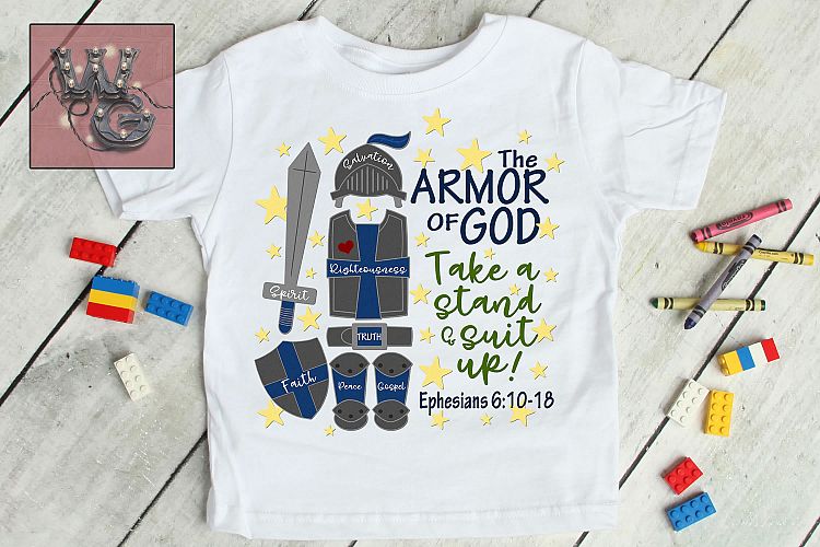 Armor of God Suit Up SVG, DXF, PNG, EPS, JPEG Comm